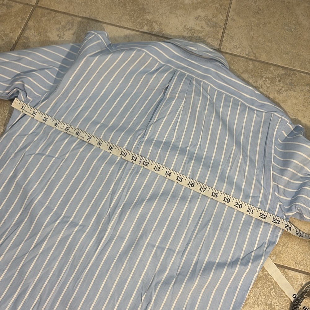 Ralph Lauren Men's Blue and White Checkered Shirt - Picture 11 of 11